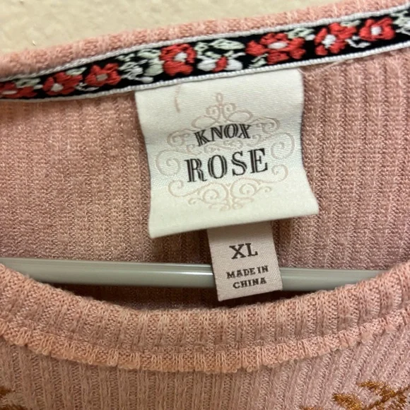 Knox Rose Size XL Embroidered Grandma core Bohemian Coquette Soft Girl - Picture 4 of 8